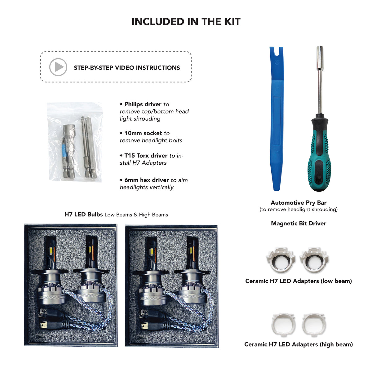 Ram ProMaster 2014-2022 LED Headlight Kit (Gen 4) | High-Power Plug ...